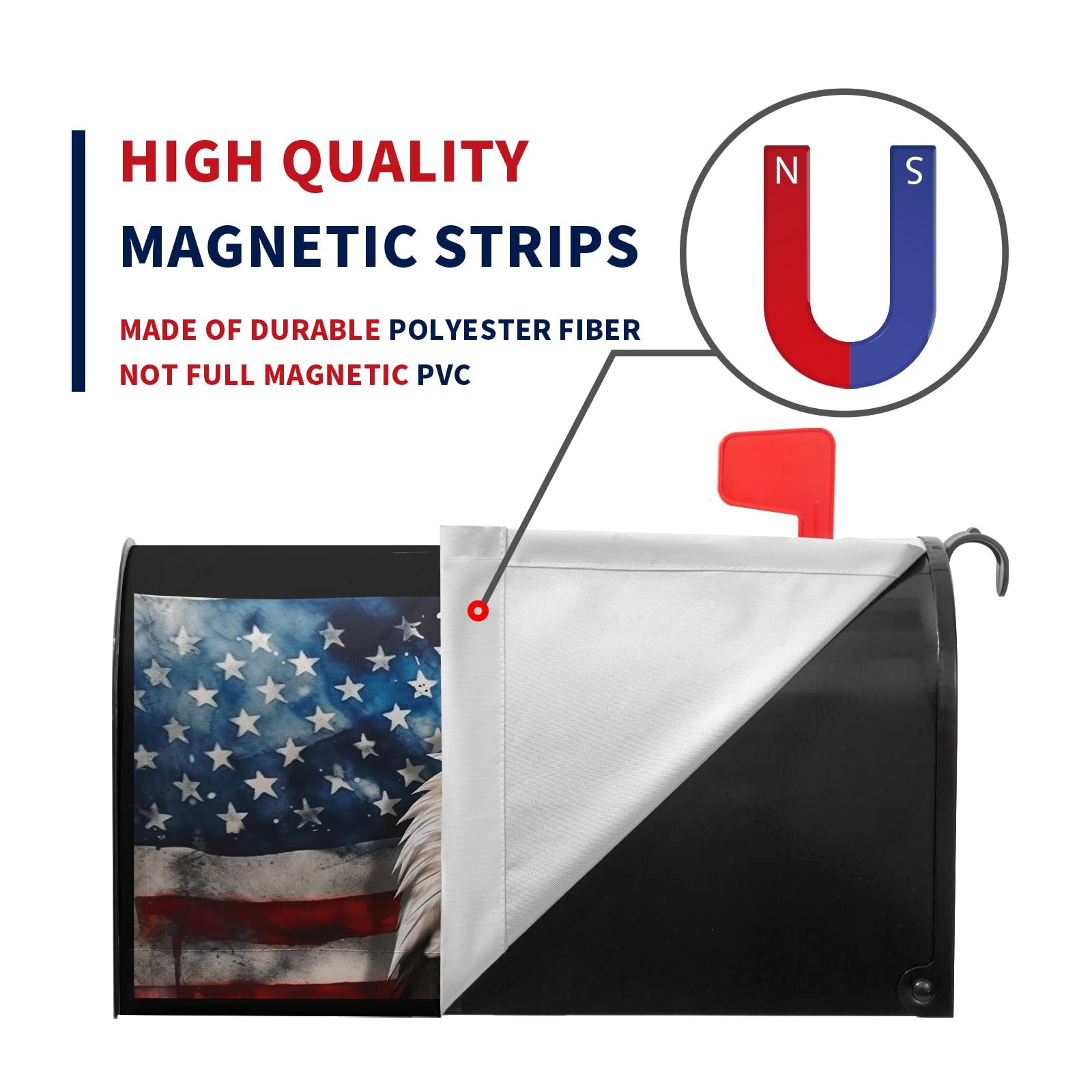 Dacawin Magnetic Mailbox Covers Standard Size 21×18 Inches 21x18inch, Multi1