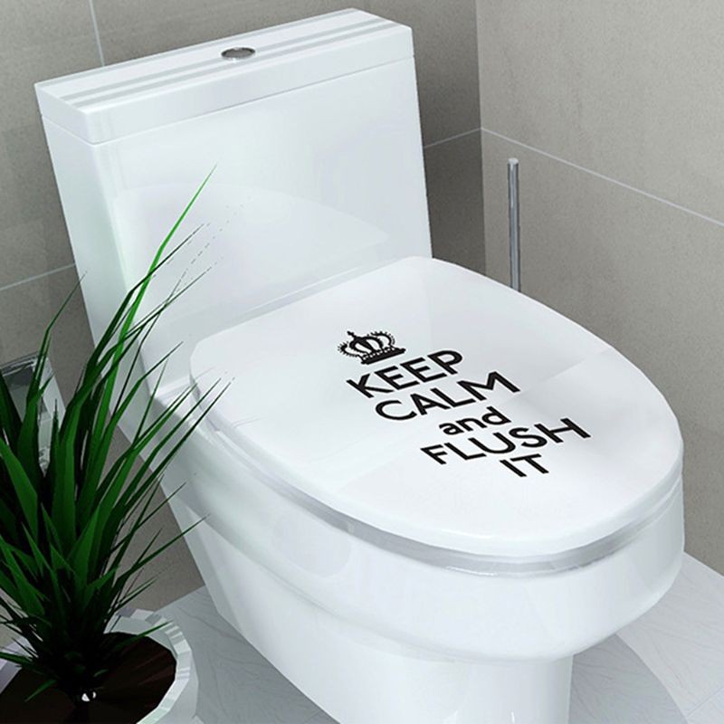 New Simplicity for Fresh Style Toilet for Seat Wall Sticker Art Bathroom Decals
