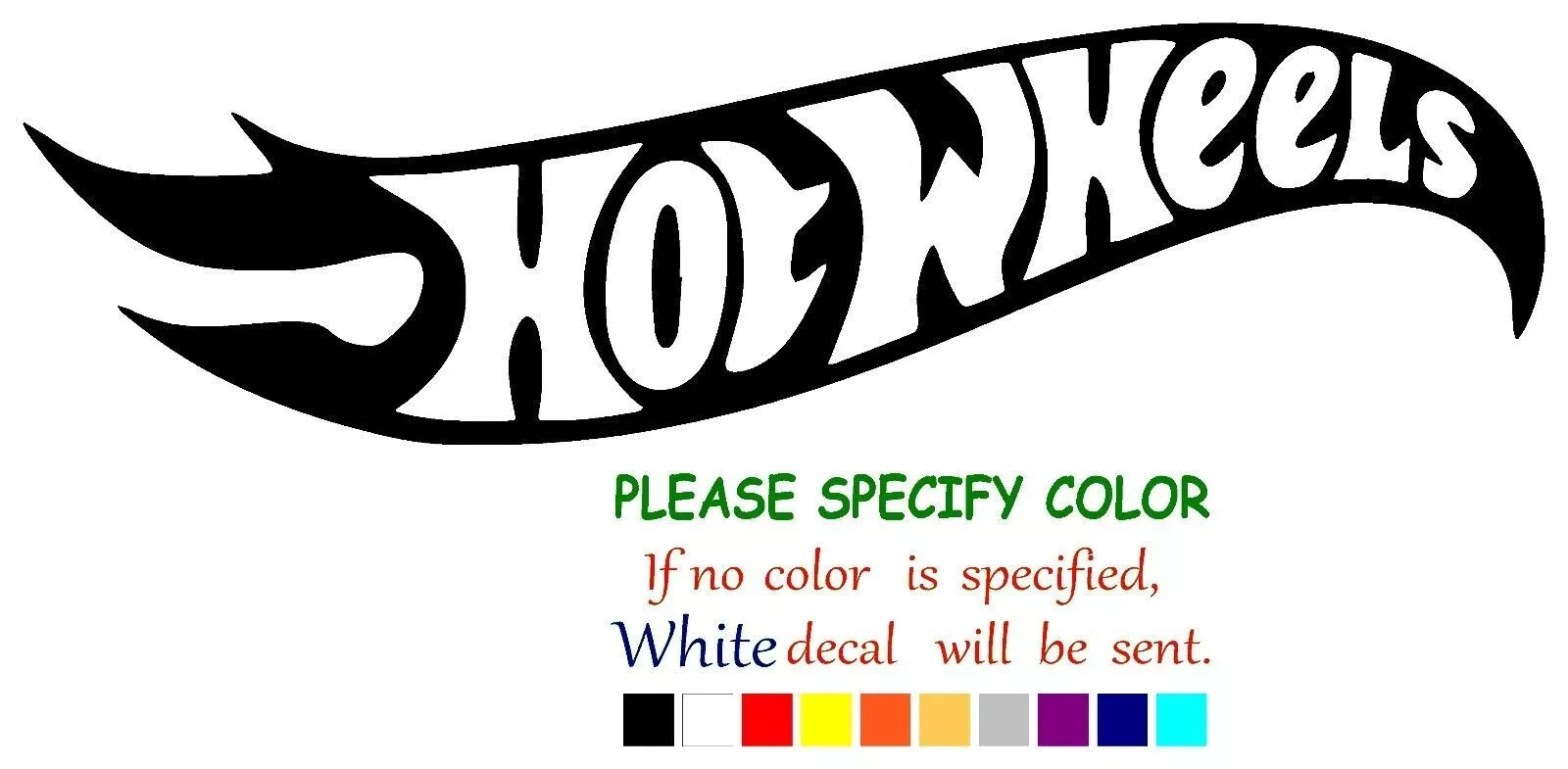 Hot Wheels Vinyl Decal Sticker Car Truck Window Bumper Various Sizes