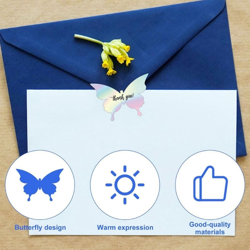 1 Roll Creative Butterfly Design Sticker Waterproof and Scratch Resistant Decors