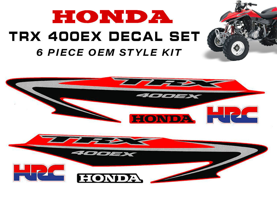 Honda TRX 400ex Decal Graphic Sticker OEM kit Plastic Set 400 ATV Quad