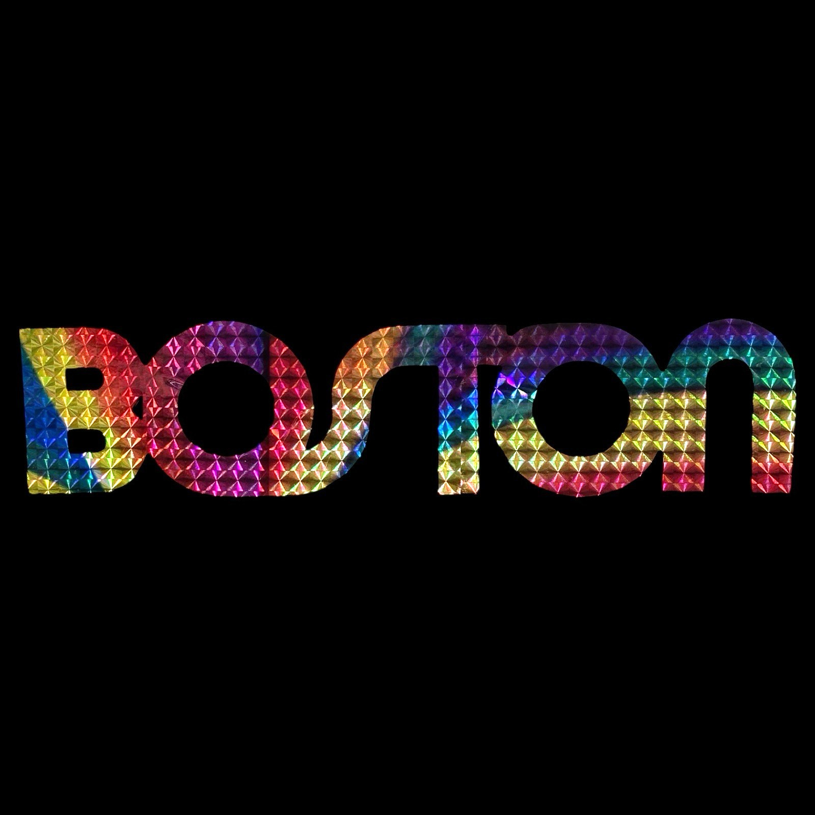 Vintage BOSTON Rainbow Prism Sticker Classic Rock Band Red Sox Celtics Bruins MA