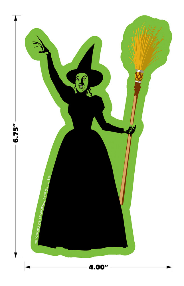 Sticker – The Wizard Of Oz Wicked Witch Of The West 1930s Children's Movie 6.75"