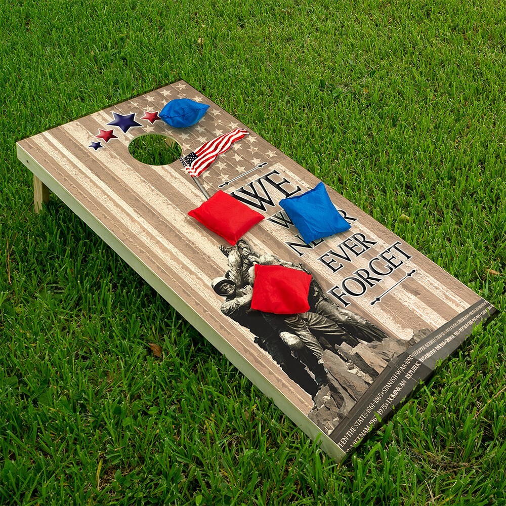 Corn Hole Bean Bag Toss Wrap Stickers Skins Boards Not Included Military Pride