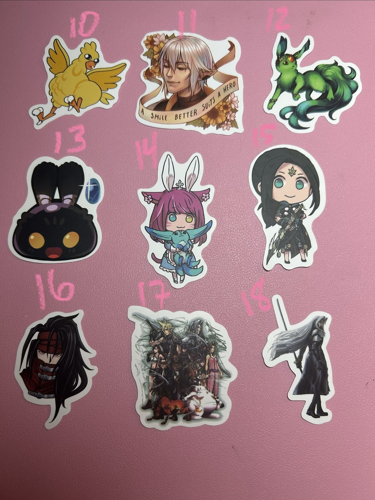 Final Fantasy And More Anime Stickers