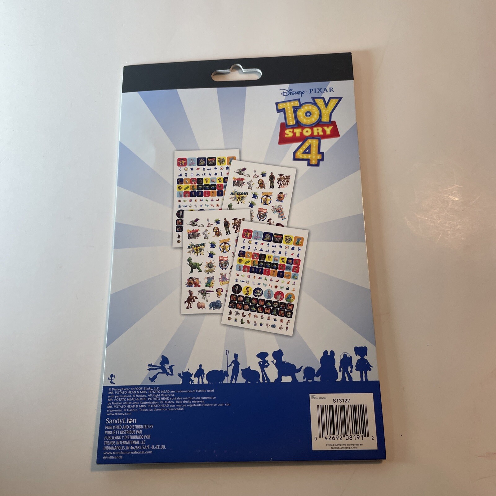 TOY STORY 4 250+ Sticker Book Disney Toy Story 4 Kids Travel Home Fun FAST SHIP!