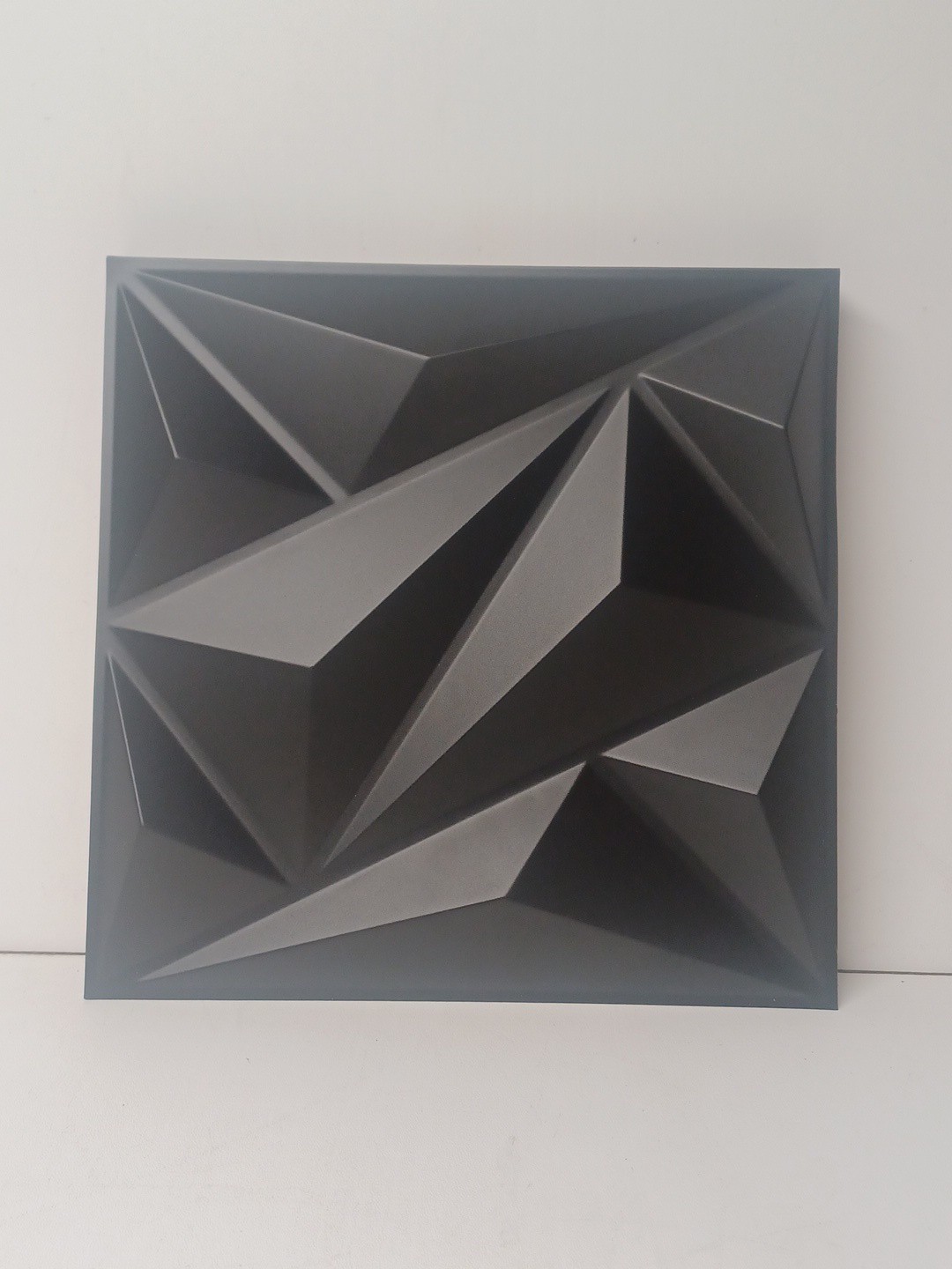 33 Pack 3D Diamond Wall Panels for Stylish Interior Décor – Black 12"x12