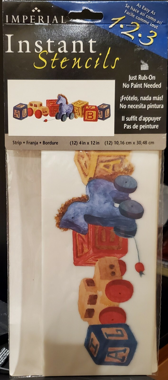 Imperial Instant Stencils Children Alphabet Play Blocks