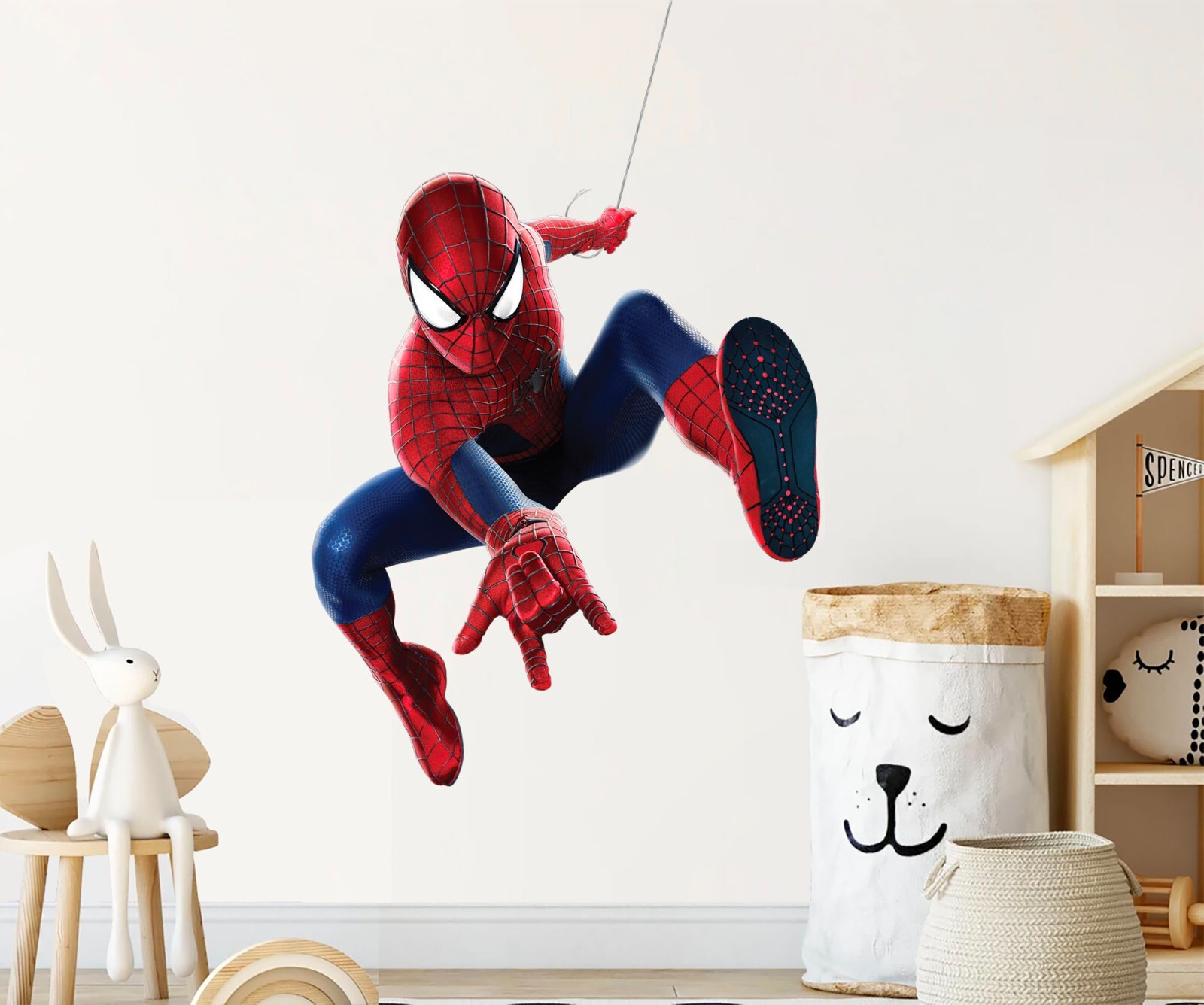 Avengers Spiderman Superhero Nursery Boy Bedroom Wall Decal Sticker