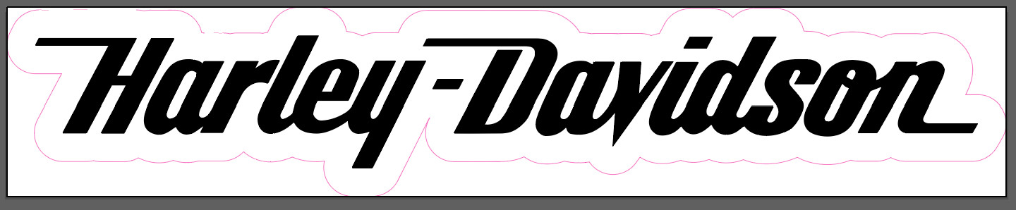 Harley Davidson Waterproof Vinyl Sticker, Custom Sizes Available, UV Resistant