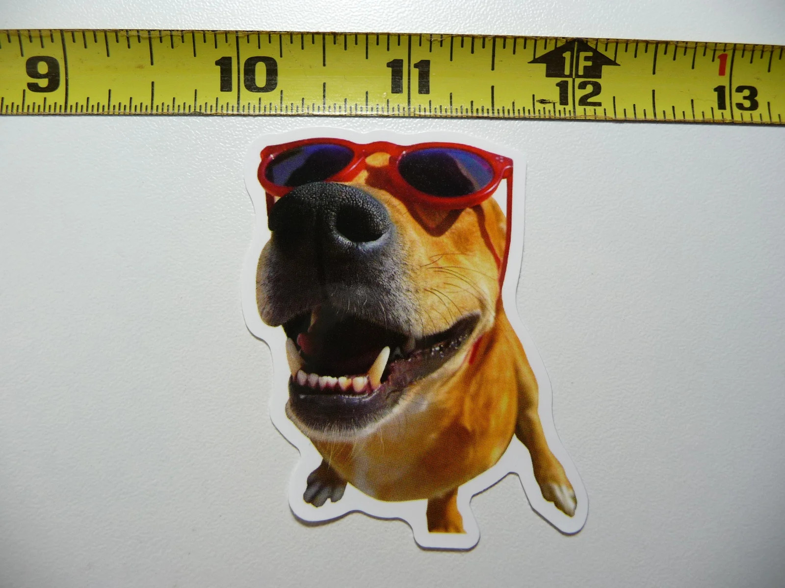 YELLOW LABRADOR SUNGLASSES FUNNY DOG SMALL STICKER DECAL PET PLAY FURBALL