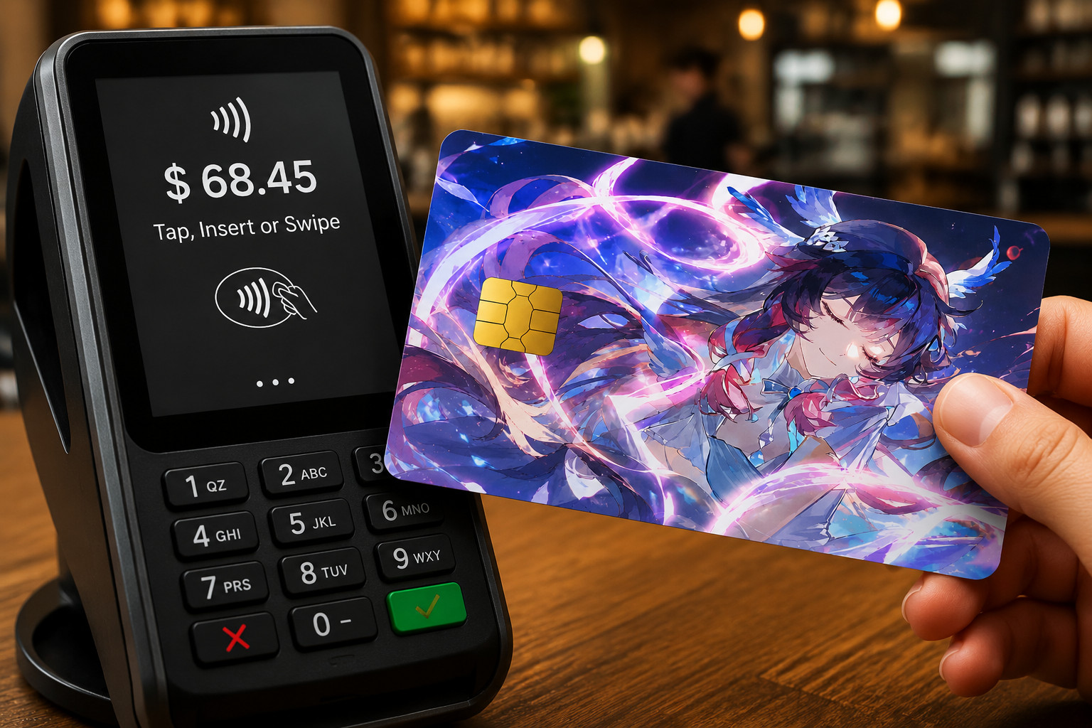 Ethereal Angelic Portrait Genshin Impact Columbina Debit Card Credit Card Skin