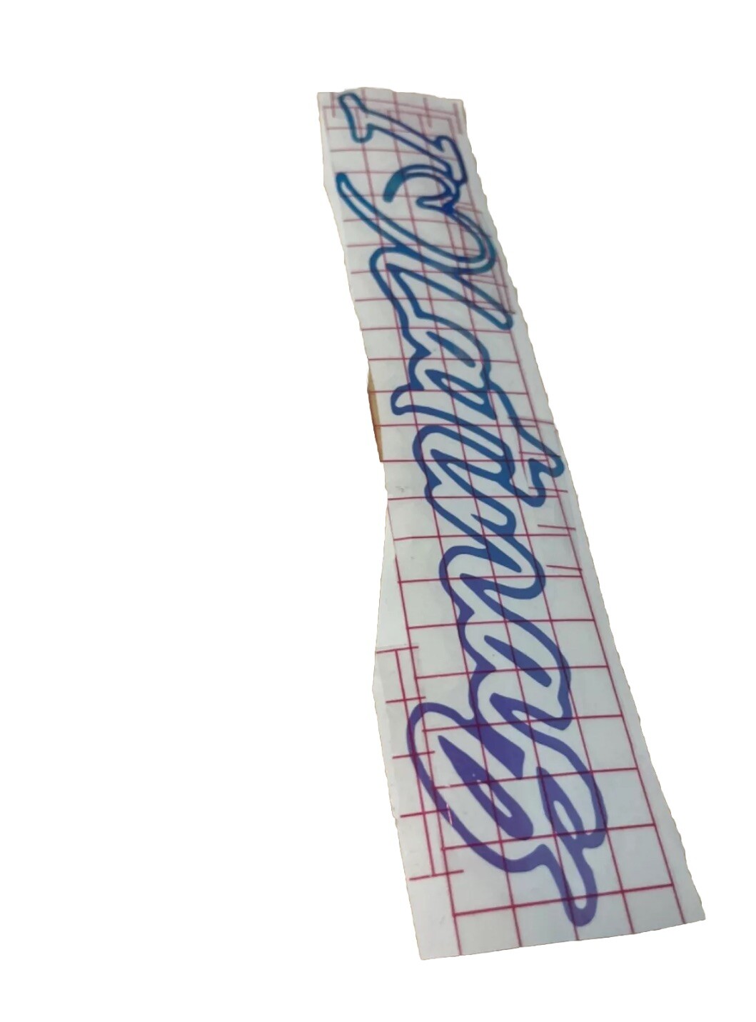 I Love Latinas Decal in holographic 3 inches tall and 10 inches long