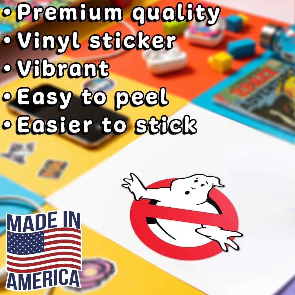 Ghostbusters Movie Cartoon Vinyl Sticker MacBook Water Bottle Car Decal 4"x3.4"