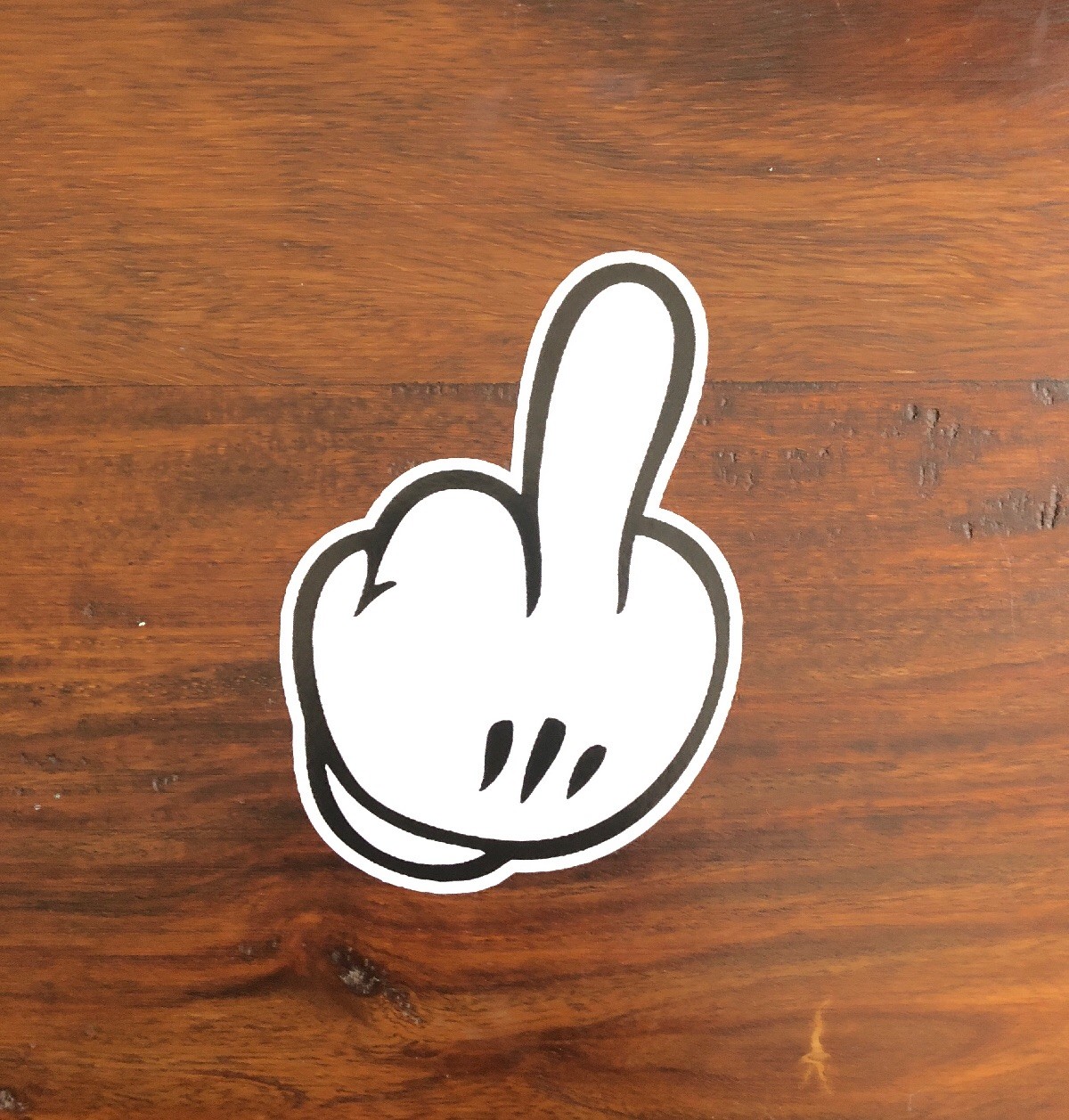 middlefinger sticker – Mickey Mouse Sticker