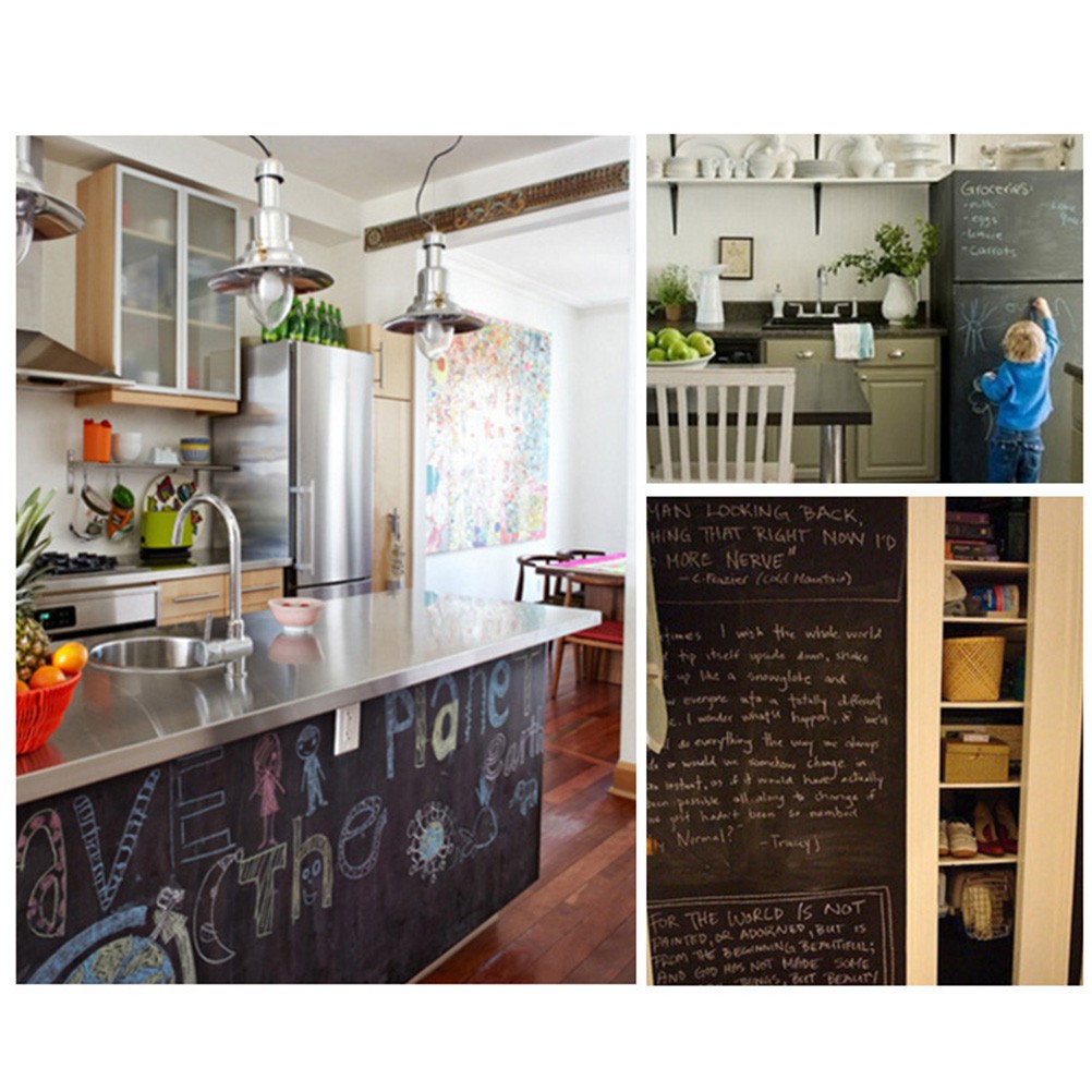 1Pcs Reusable Chalkboard Wall Sticker Blackboard Paper for Home Classroom Office