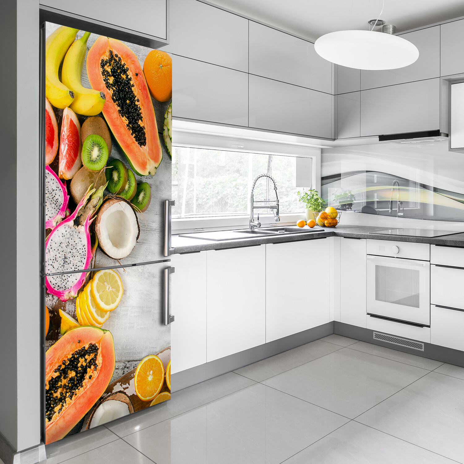 3D Home Refrigerator Wall Self Adhesive Removable Sticker Decal Food Fruits