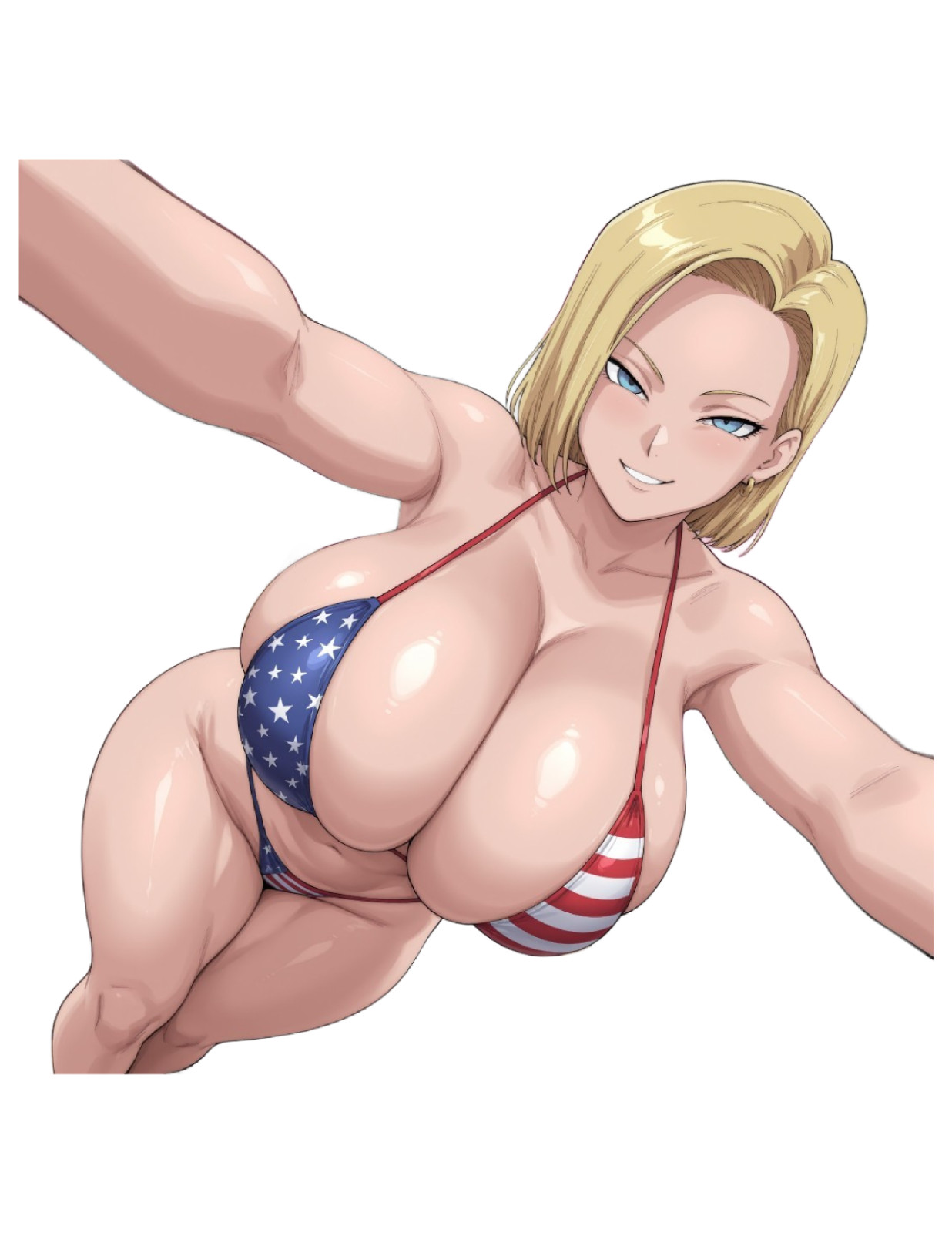 Android 18 5” Vinyl Sticker Waifu Anime Manga Lewd Laptop Skateboard Car