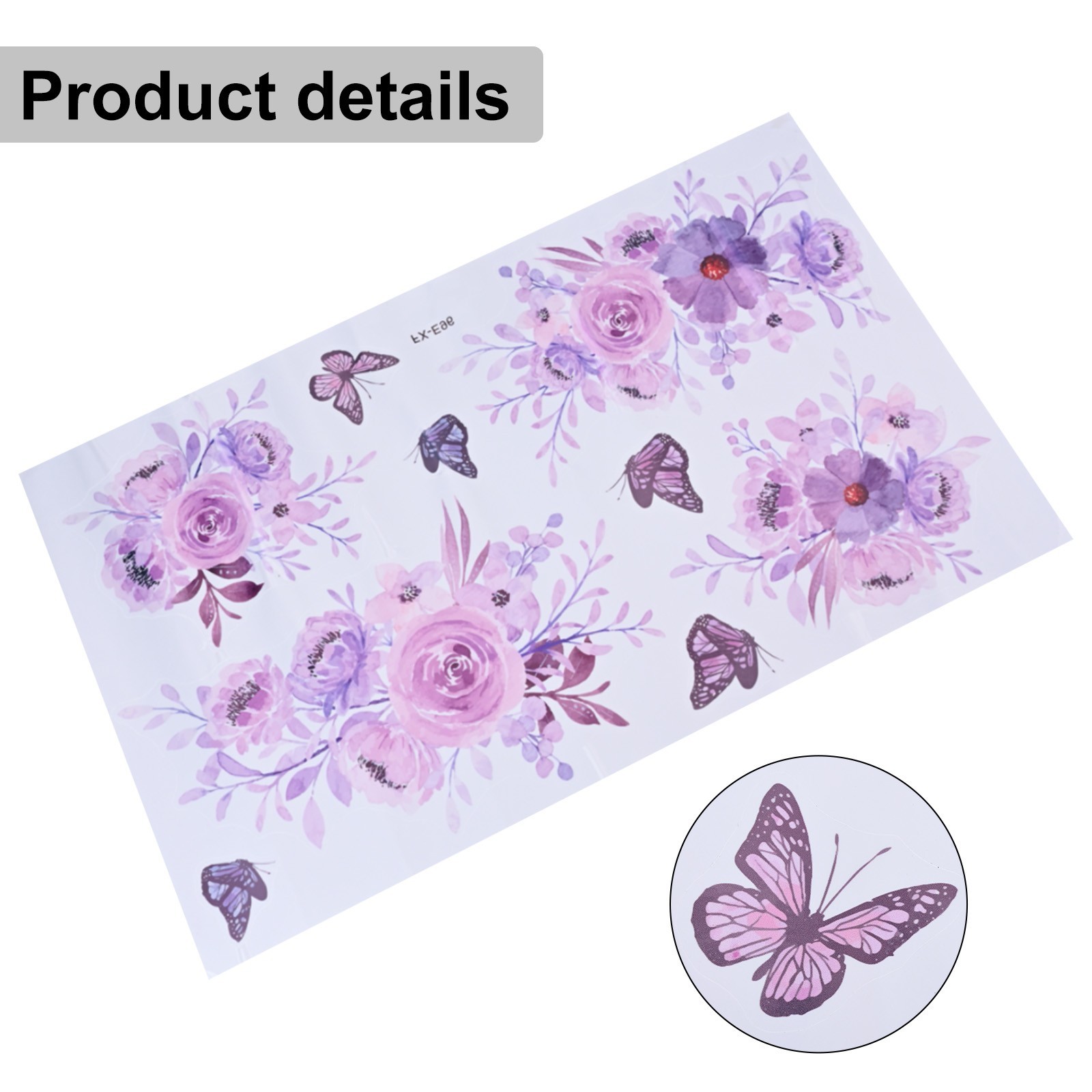 Hot New Bedroom Home Wall Stickers Art Decals Decoration Flower 35*60cm