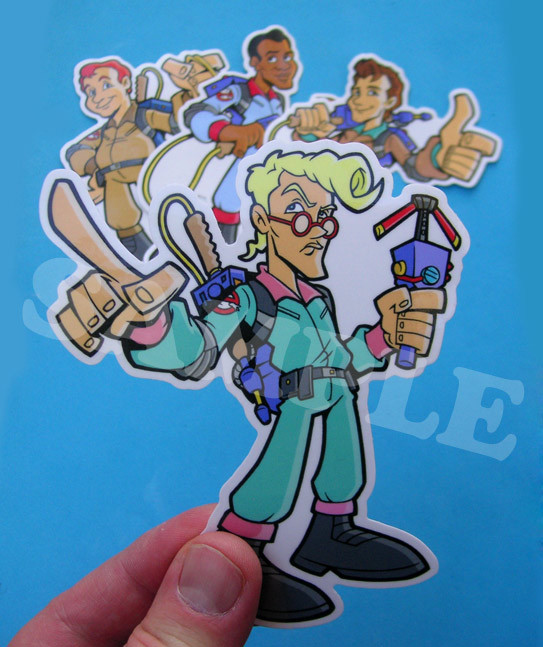 Real Ghostbusters Vinyl Sticker Egon Spengler Ray Peter Venkman Winston Decal