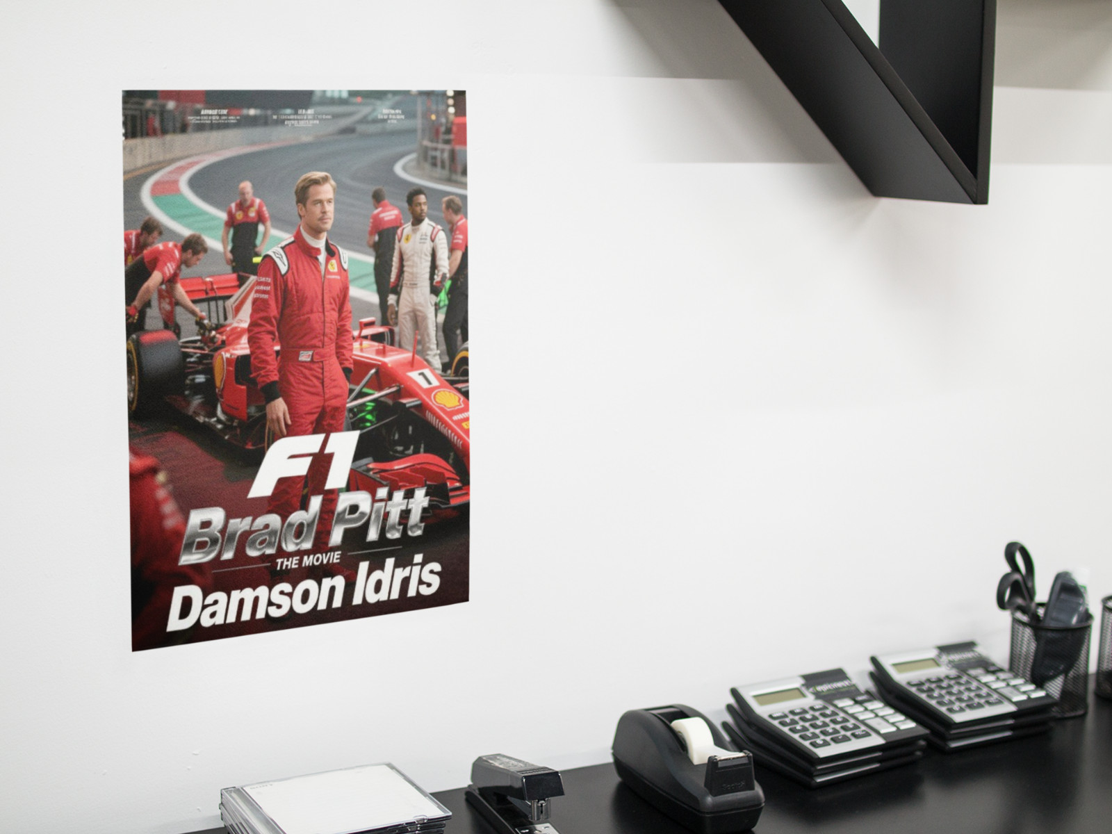 F1 BRAD PITT THE MOVIE Wall Vinyl Decal Poster Print Removable Adhesive