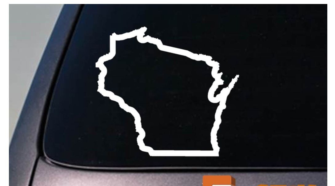 WISCONSIN state 6" sticker decal car truck window college football basketball