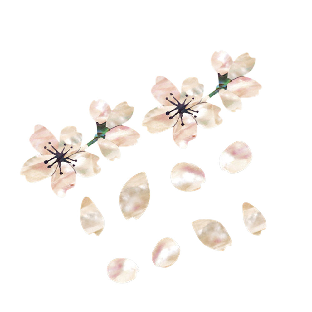 2 Pcs Floral Guitar Sticker Guitar Inlay Stickers Acoustic Guitar Decals