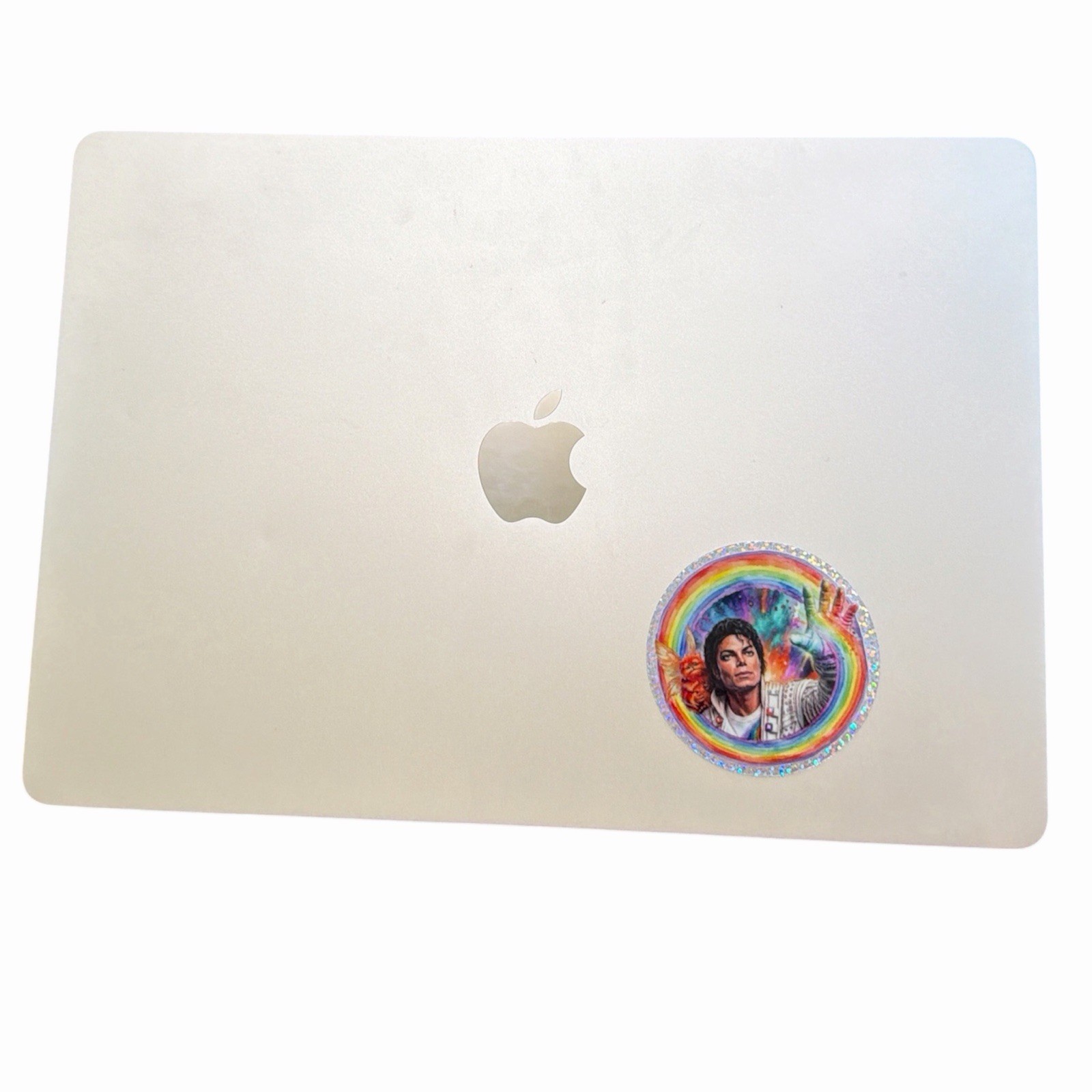 Captain EO Glitter 3” Circle Sticker Fuzzball Retro FREE SHIPPING 🌈✨