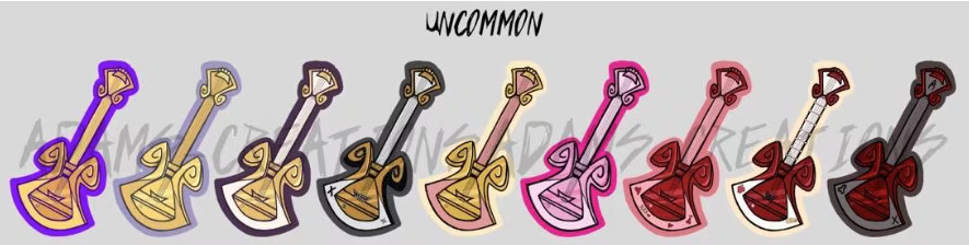 Adam’s Guitars – Hazbin Hotel Fanmade 2” Vinyl Stickers