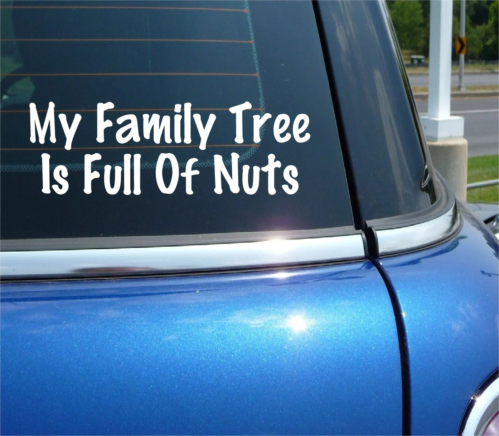 MY FAMILY TREE IS FULL OF NUTS DECAL STICKER LOVE RELATIONSHIP FUNNY CAR TRUCK
