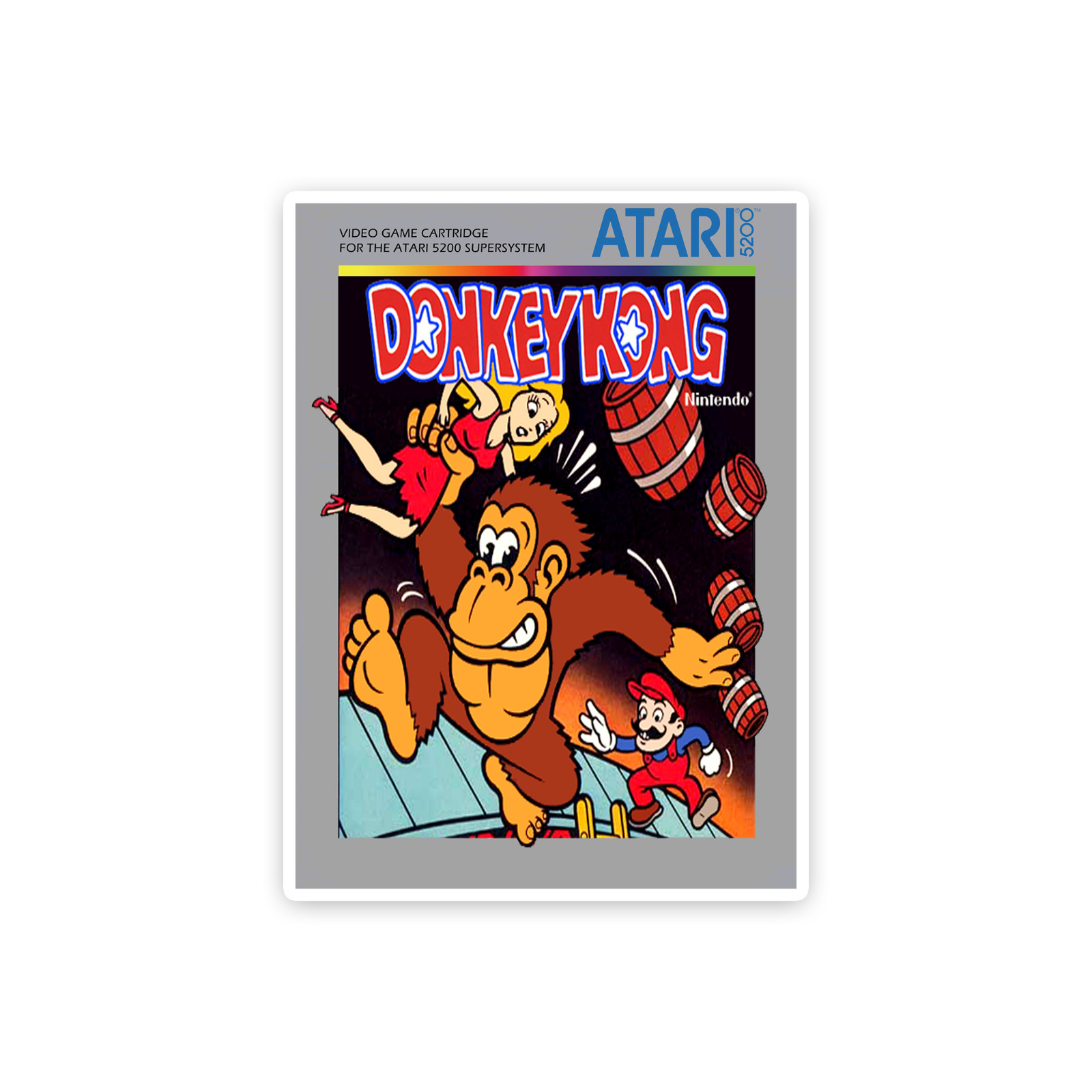 Donkey Kong Sticker 4 Inch Vinyl Decal Atari 2600 Retro Console Gaming