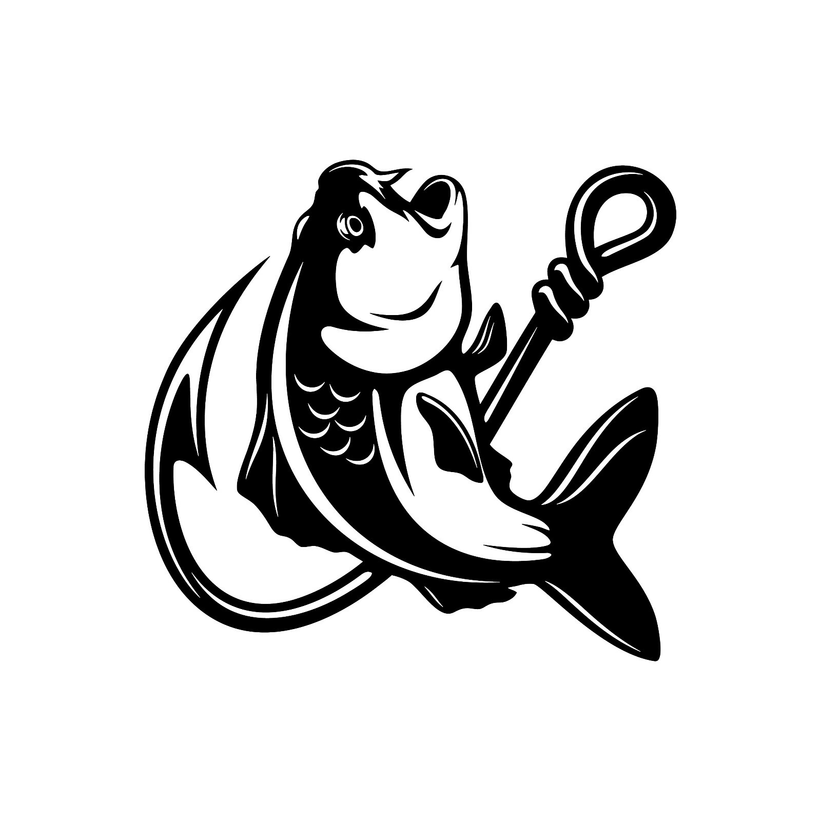 Carp Fishing vinyl decal – Fish | Sea | Freshwater | Ocean | Animal | Fisherman