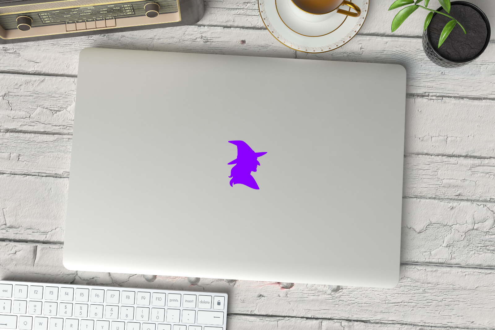 Witch Silhouette Vinyl Stickers – 6 Pack Halloween Decals, Weatherproof