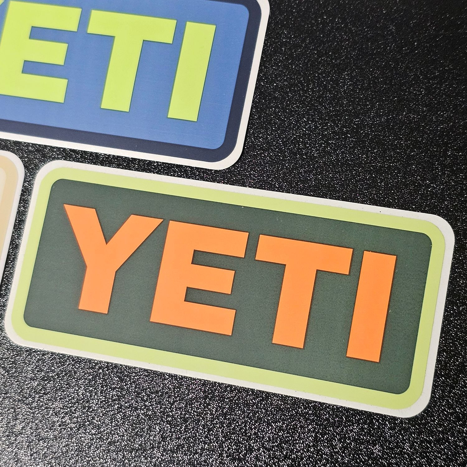 YETI Logo Stickers Set of 5 Multicolor Vinyl Decals
