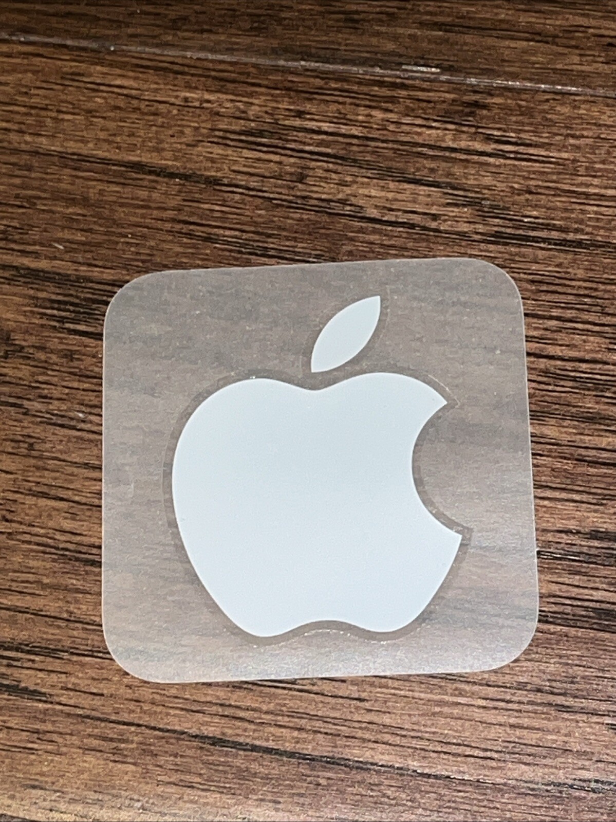 OEM White Apple Logo 1.75" X 2" Decal Sticker