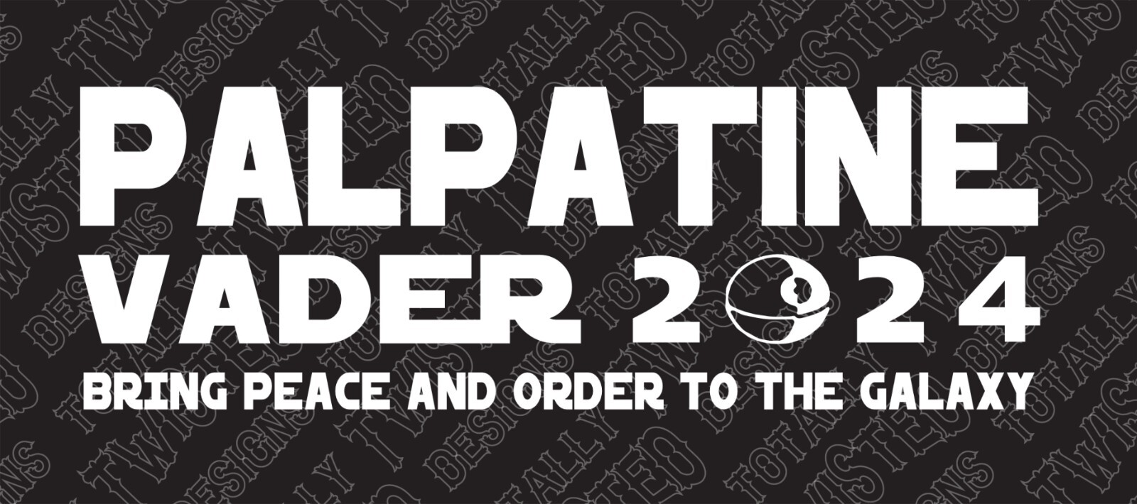 Star Wars Palpatine Vader for President 2024 car truck vinyl decal sticker Darth