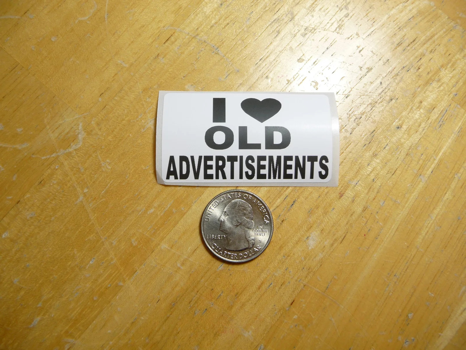 I LOVE OLD ADVERTISEMENTS STICKER DECAL 1 – 50 BULK PACK FUNNY HOBBY COLLECTION
