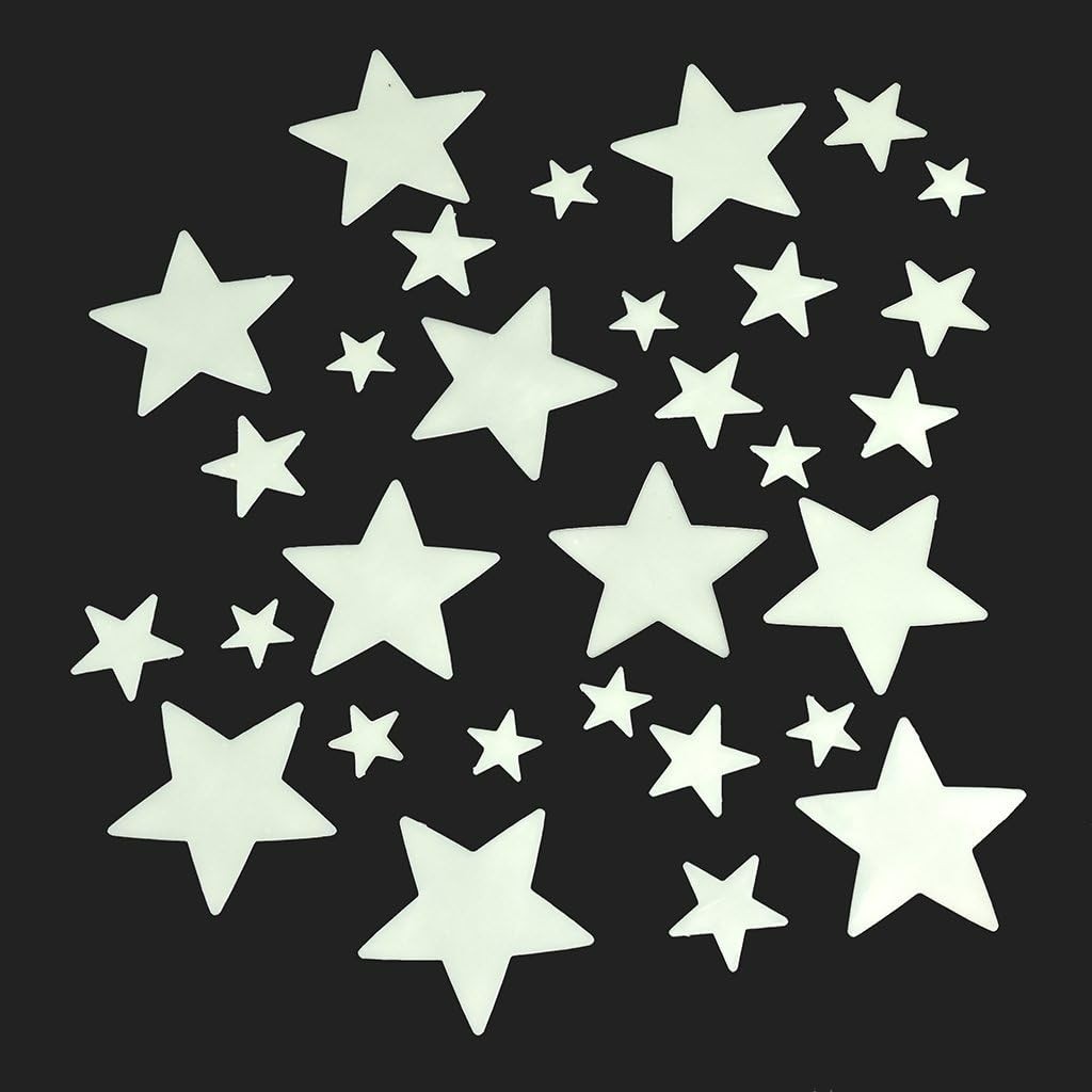 Glow in the Dark Stars Wall Stickers Night Sky Ceiling Decals Kids Room Decor
