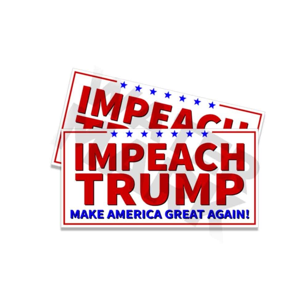 IMPEACH TRUMP Donald Trump Sticker SMALL Decal Gas Pump Station 4×2 Stickers 5PK