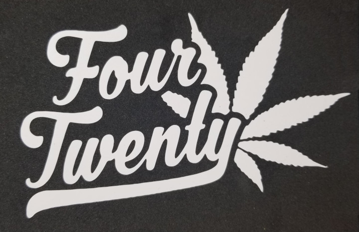 Four Twenty Decal Vinyl Sticker CNC Heavy Duty 420 ~ Free FAST shipping! ~