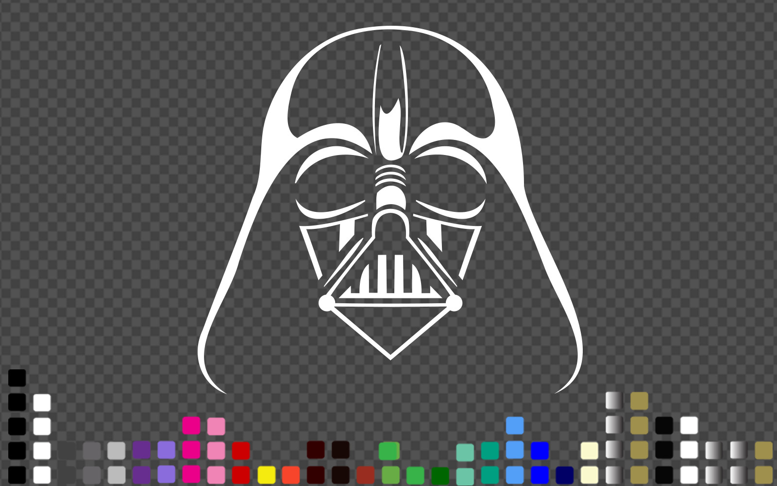 Darth Vader Helmet Star Wars Vinyl Decal Sticker car truck bumper Phone 2~100cm