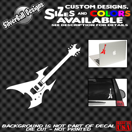 Metal Guitar Vinyl sticker decal Fender Dean Rich ESP Gibson Jackson Ibanez