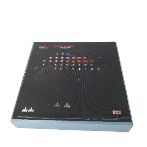 VIDEO GAME – GALAGA – 3D 6x6x1.5 Wooden hologram