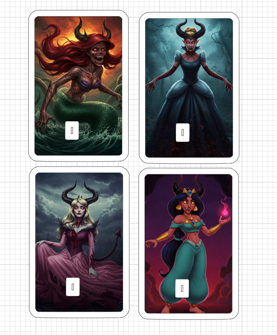 Disney Demon ATM DEBIT CREDIT CARD Skin Sticker Princess Halloween Cinderella