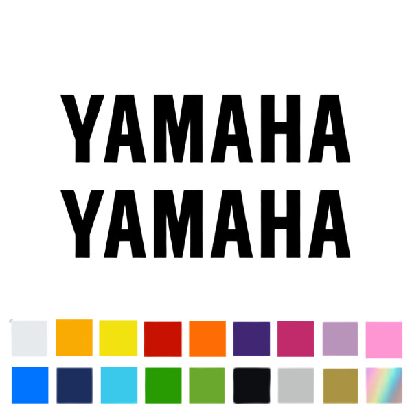 2x Yamaha Sticker Decal Motorcycle Boat Window Tank Wheel Bike yz yzf fzr r1 r6