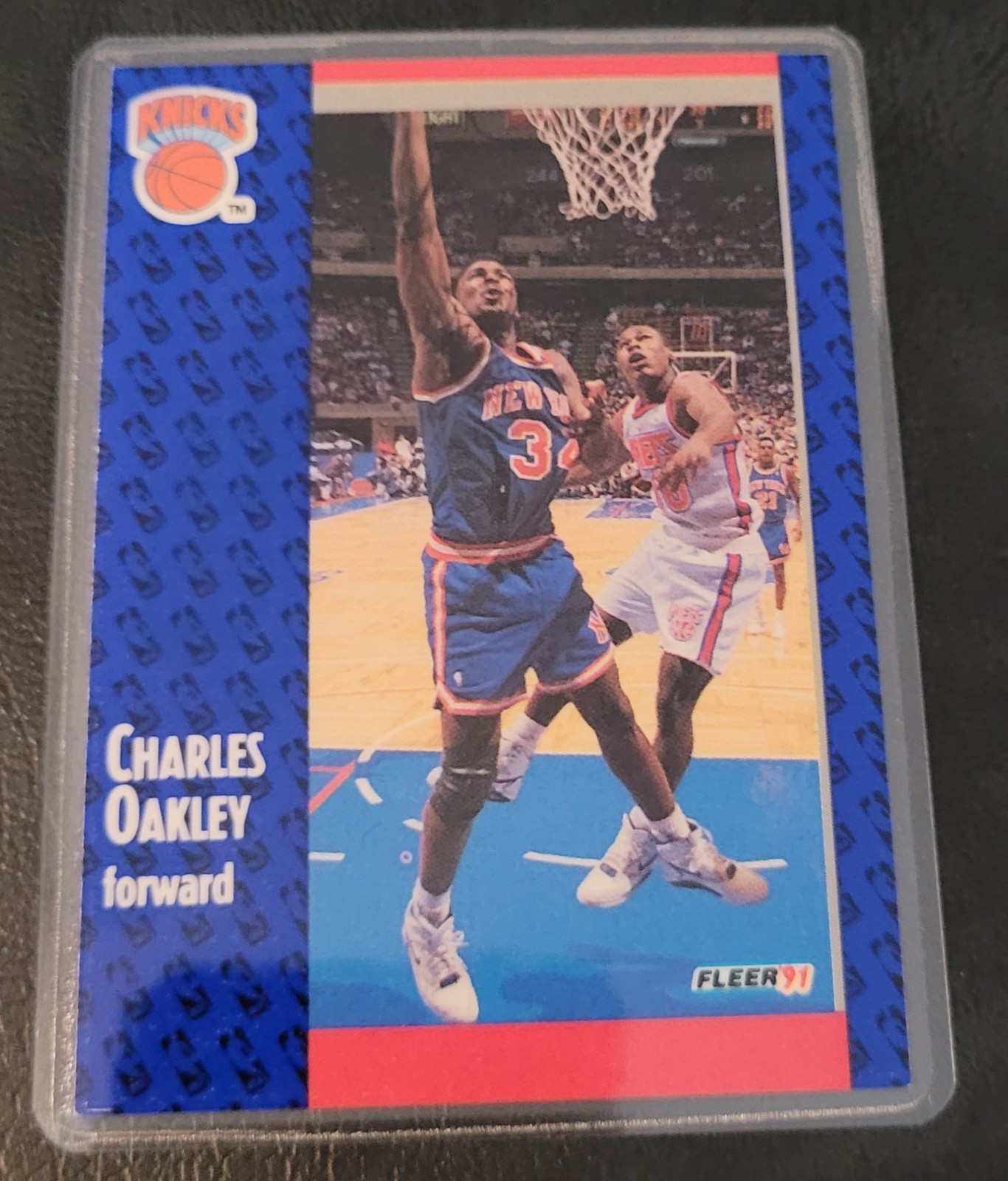 Charles Oakley Knicks Basketball Card HOF Fridge/Locker/Cabinet Laminated Magnet