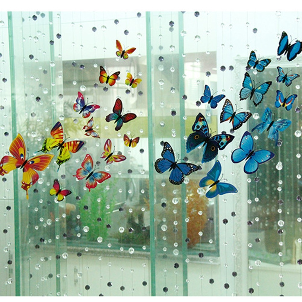 Indoor Decoration 3D Butterfly Wall Sticker Easy Application Intricate Details