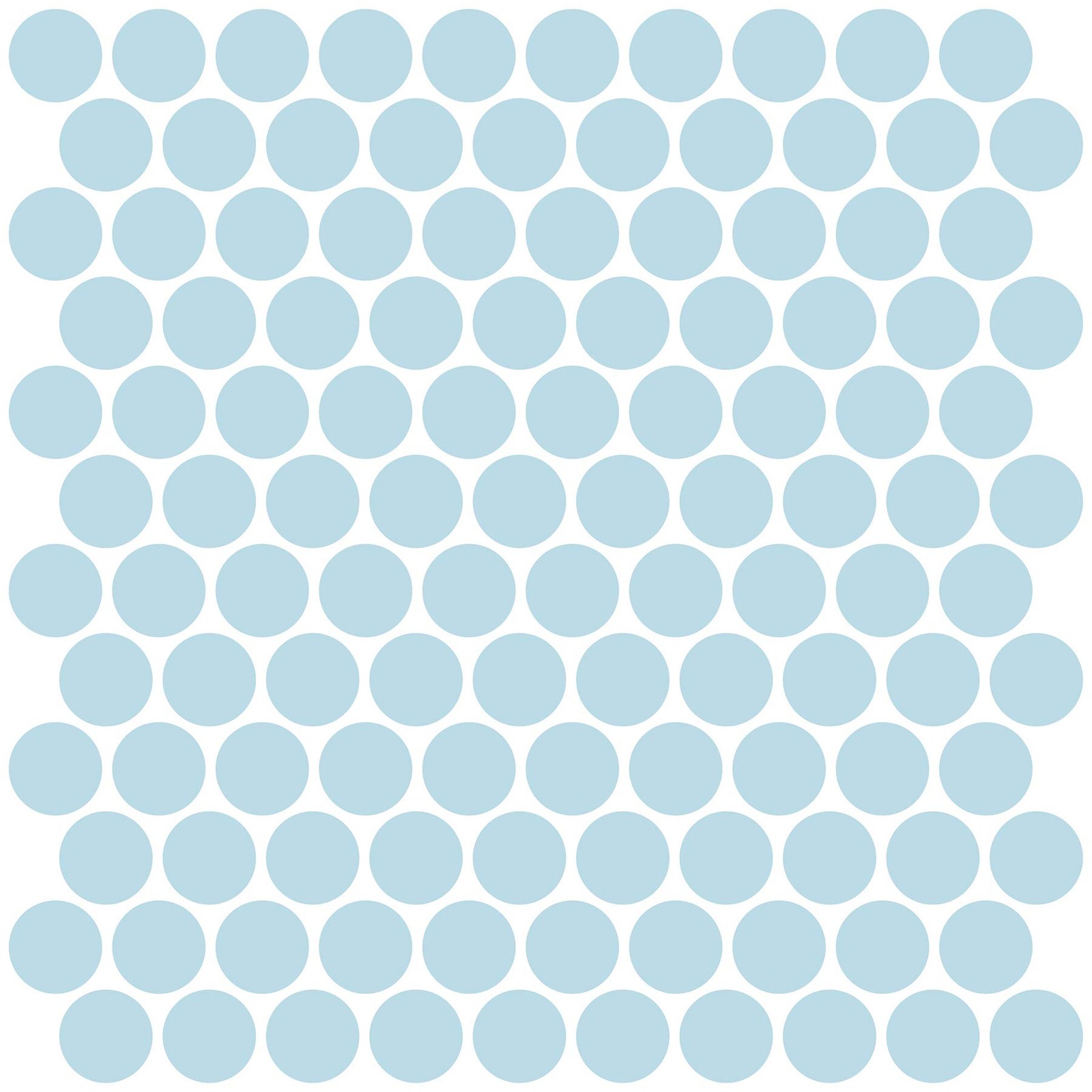 InHome NH2959 Penny Tile Peel & Stick Backsplash Tiles, Blue