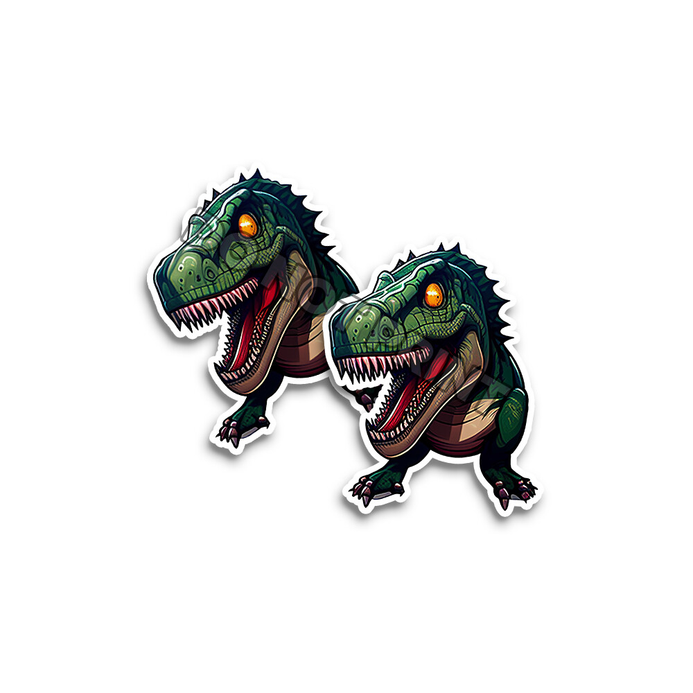 Dinosaur T-Rex Stickers Tyrannasorus Rex Stickers Die Cut Decals M33012 Set of 2