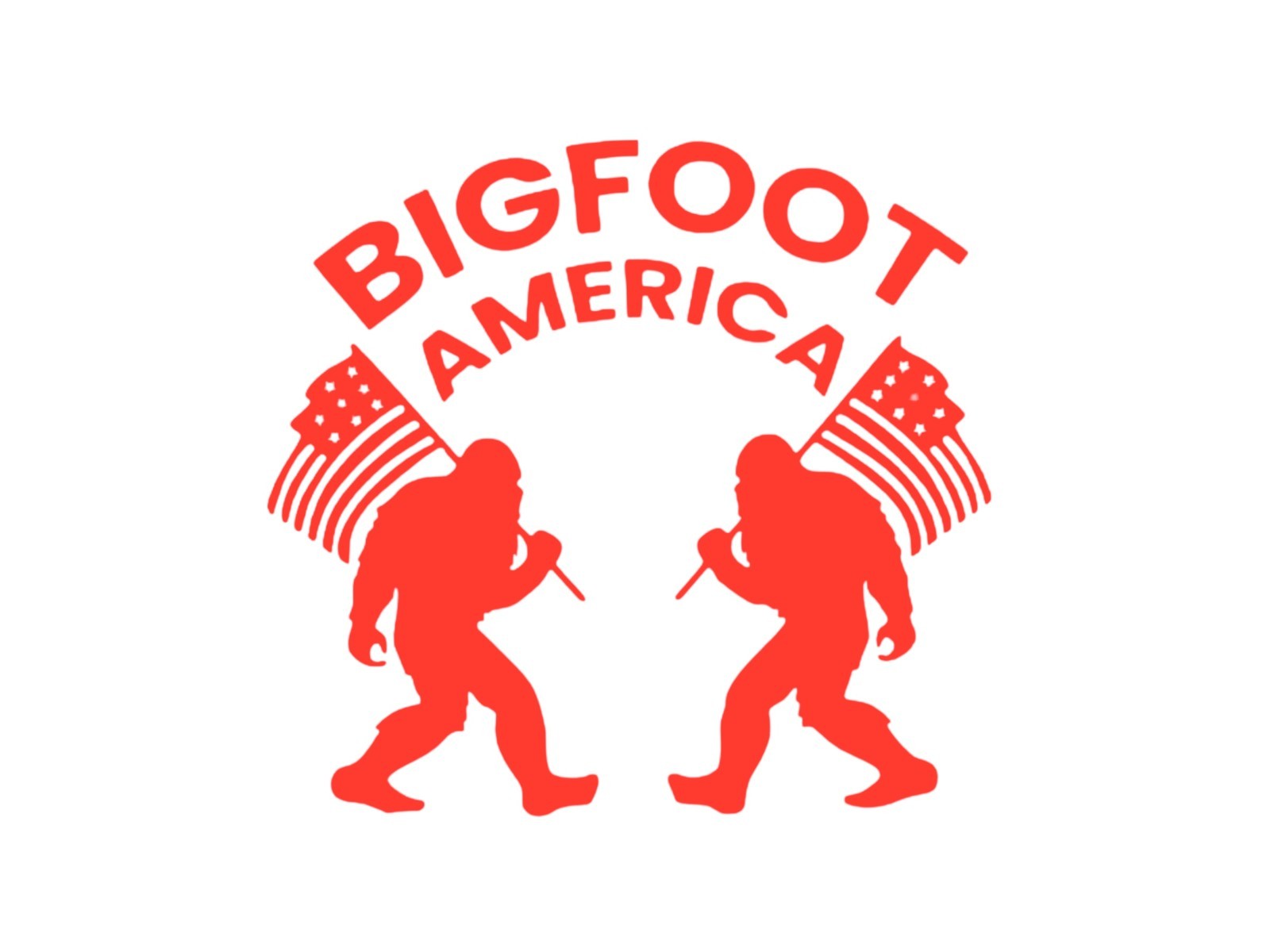 Bigfoot America decal vinyl decal for cars trucks laptop most smooth surfaces